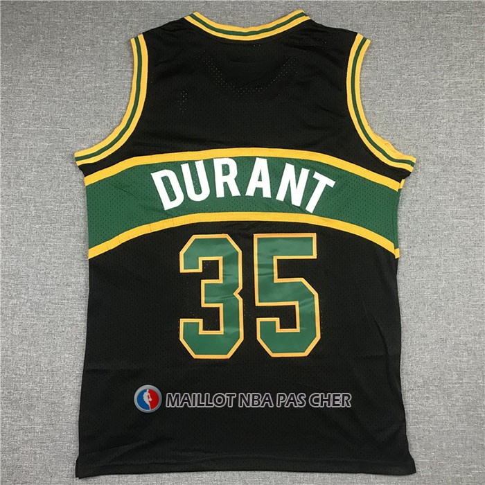 Maillot Seattle Supersonics Kevin Durant NO 35 Mitchell & Ness 2007-08 Noir